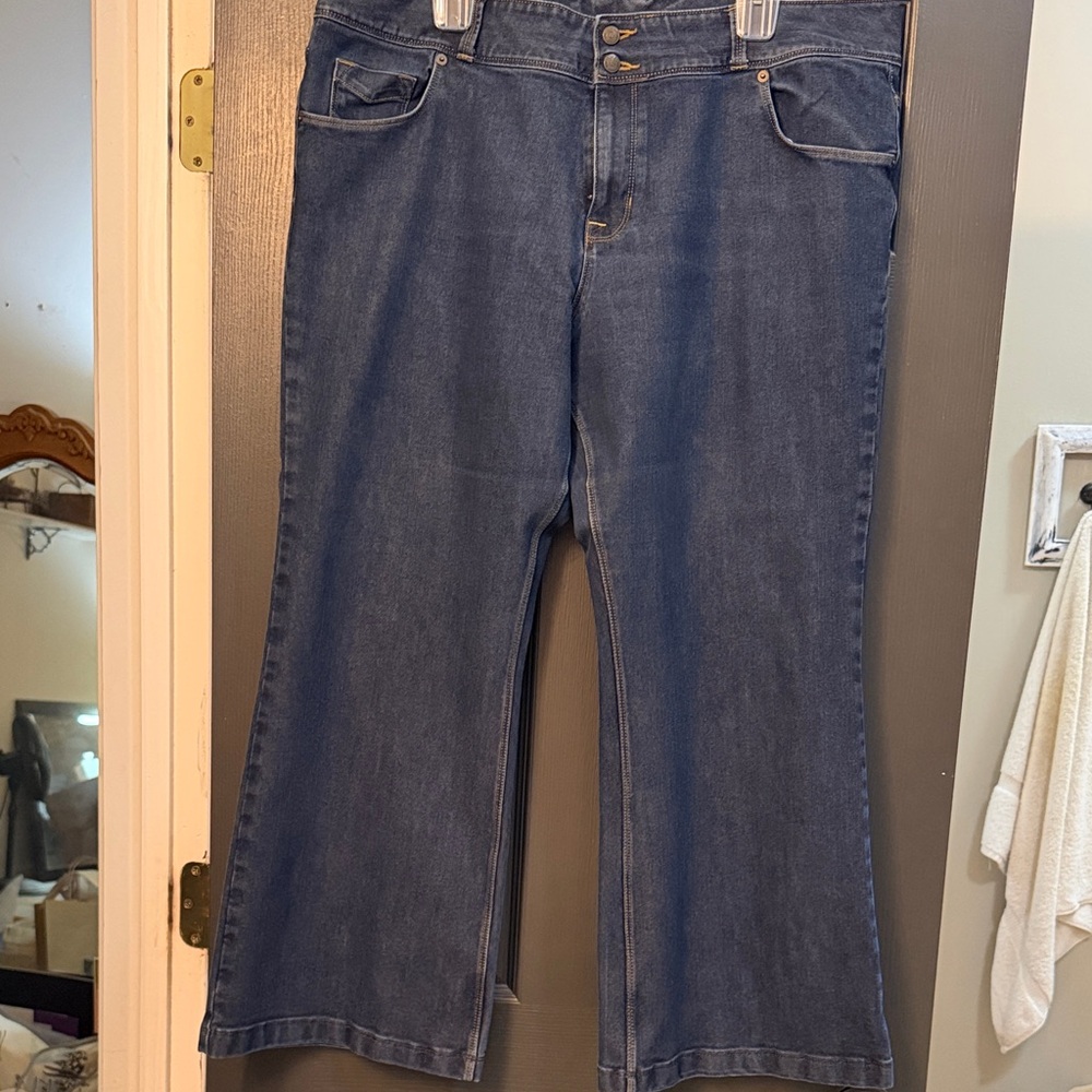 Lands' End Blue Flare Women's Jeans